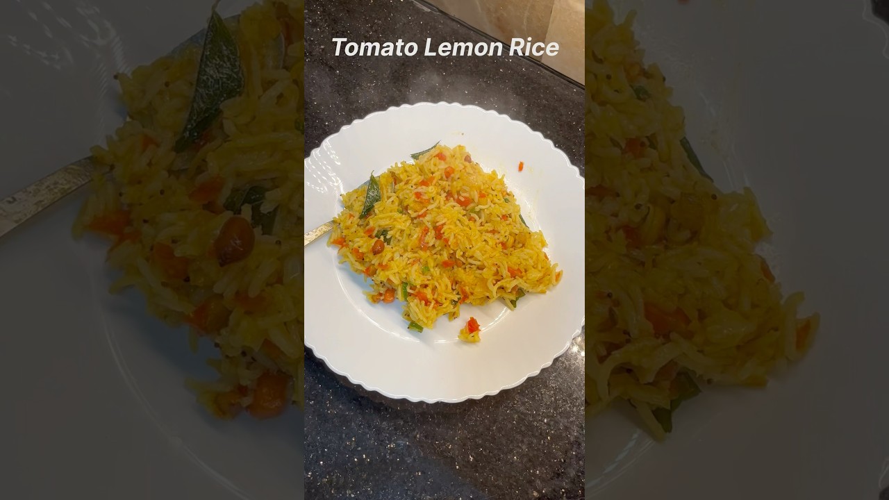 Making tomato lemon rice Recipe for Dinner after Office