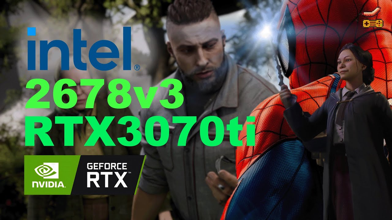 ТЕСТЫ ИГР Intel XEON 2678v3 RTX 3070ti / spider-man / Atomic Heart / Hogwarts Legacy
