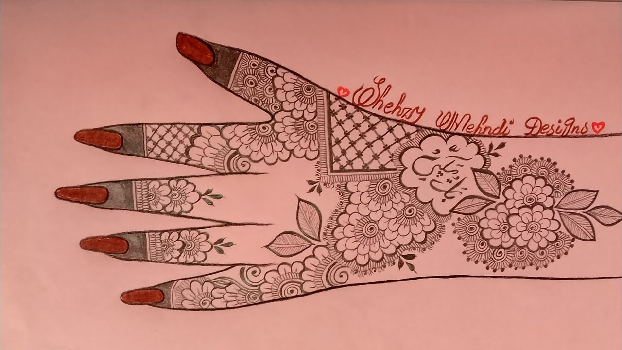 Very beautiful back hand bridal mehndi design | easy full hand mehndi design | Dulhan mehndi design