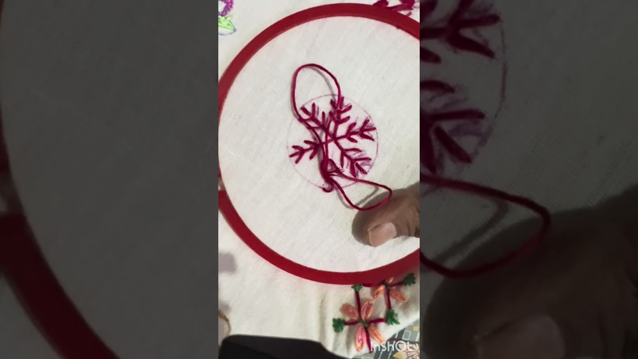 hand embroidery #embroidery #handbroidery #share #video #views #like #subscribe #art 
