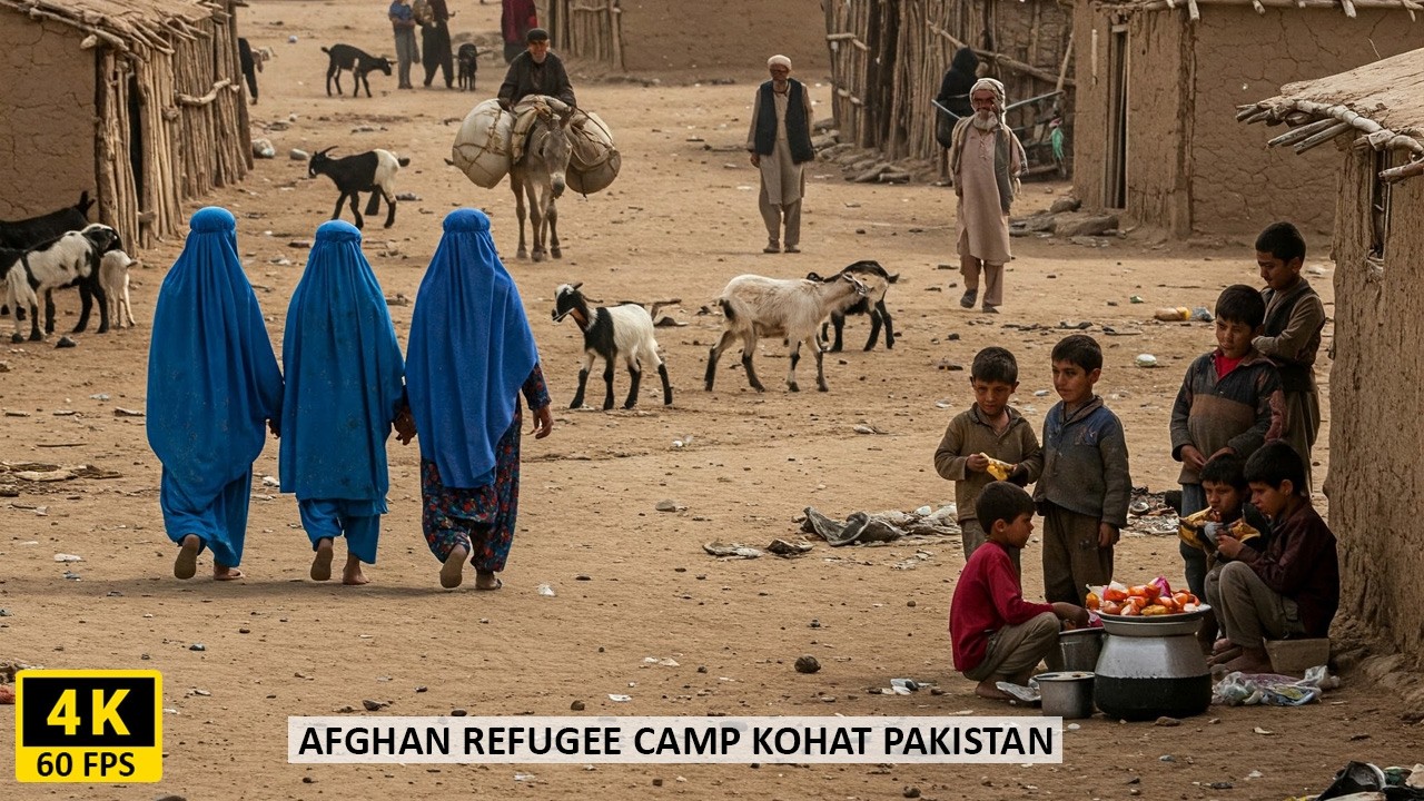 🇵🇰 Afghan Mahajir Camp Kohat Exposed | Raw Life & Hidden Stories 4k WALK & CAPTIONS