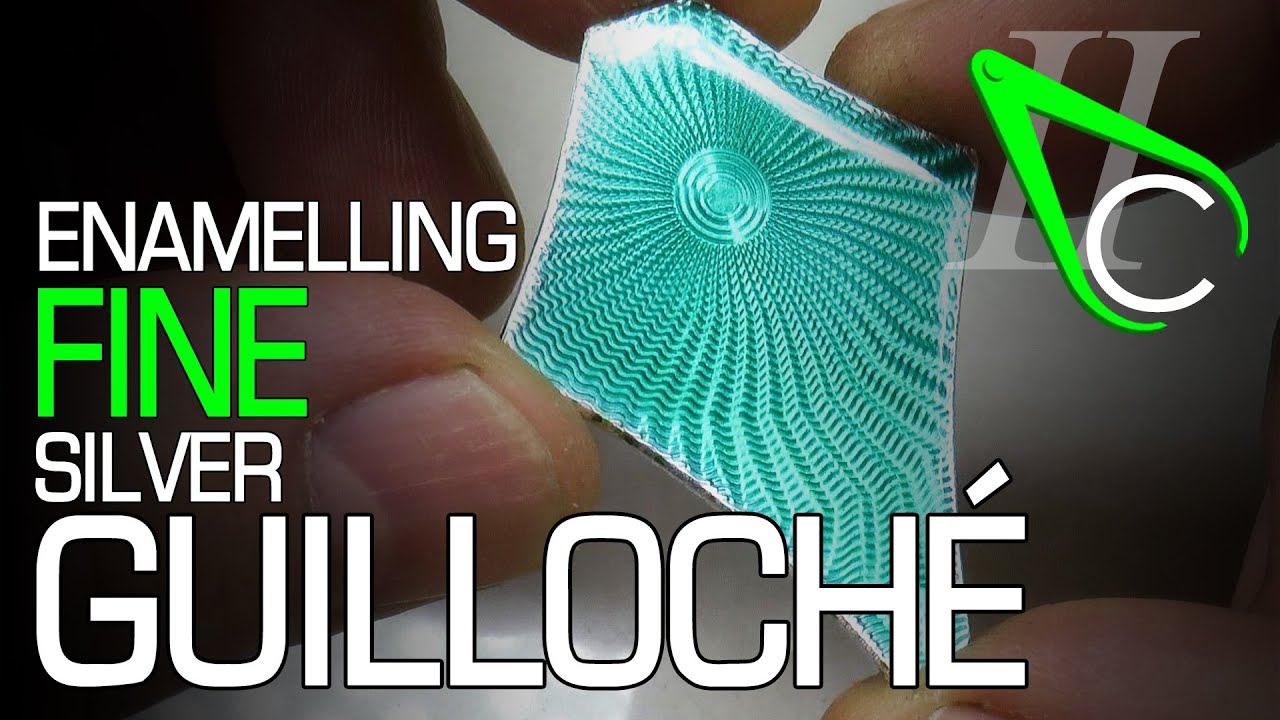 Enamelling Fine Silver Guilloche - Art Deco Design