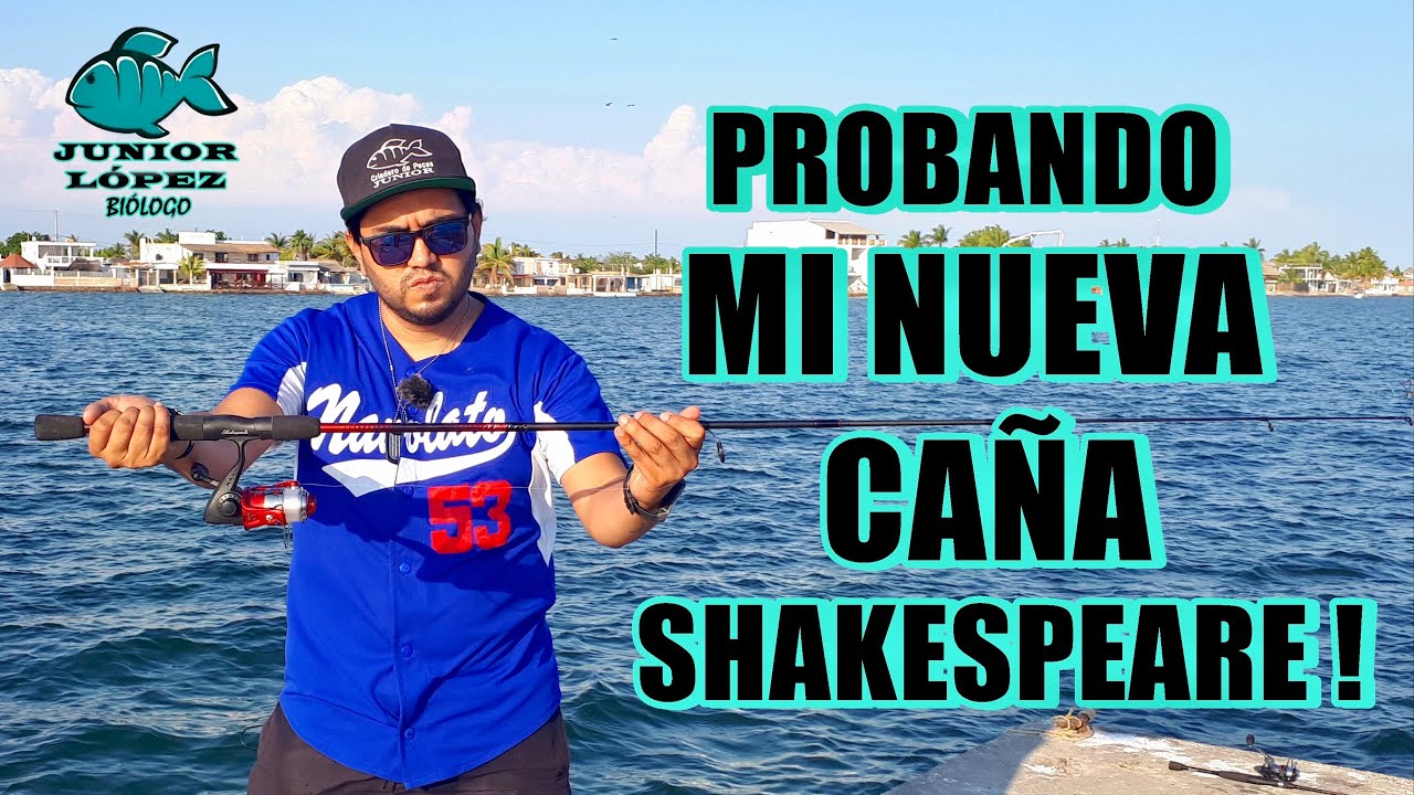 Probando mi NUEVA CAÑA SHAKESPEARE en el Malecón de Altata | Junior López Biólogo