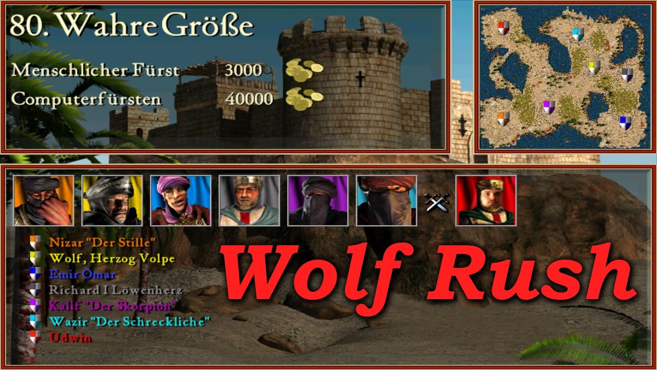 Tipps für Mission 80 - Wolf Rush | Stronghold Crusader Tipps