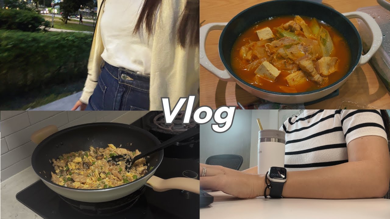 VLOG | home cooking, kimchi jjigae & fried rice, gym to unwind from a horrible work week, life in SG