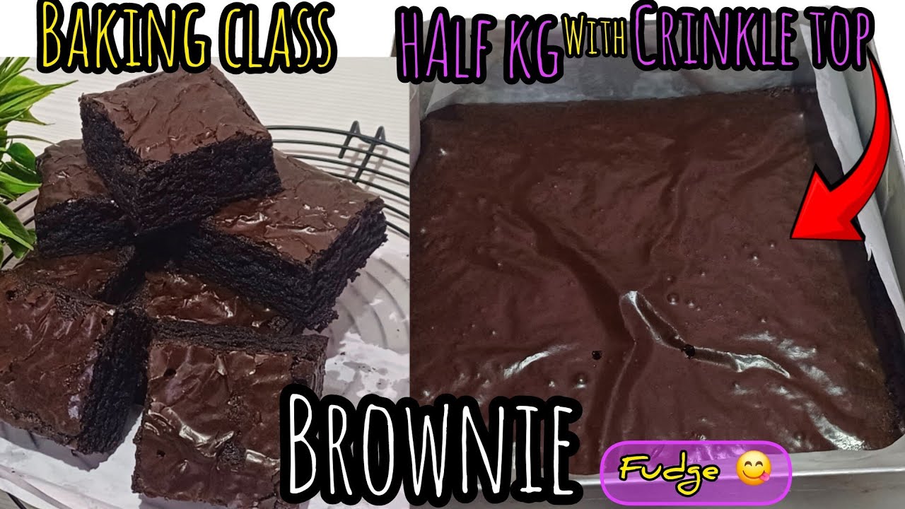 Brownie perfect crinkle top &fudge recipe in tamil #brownie #chocolatefudgebrownie #bakingclasstamil