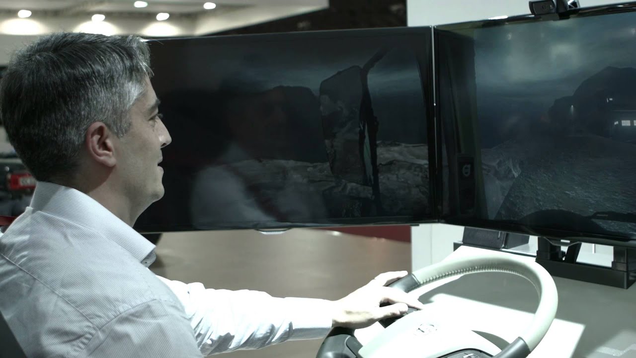 Volvo na Fenatran - Simulador de dire&ccedil;&atilde;o
