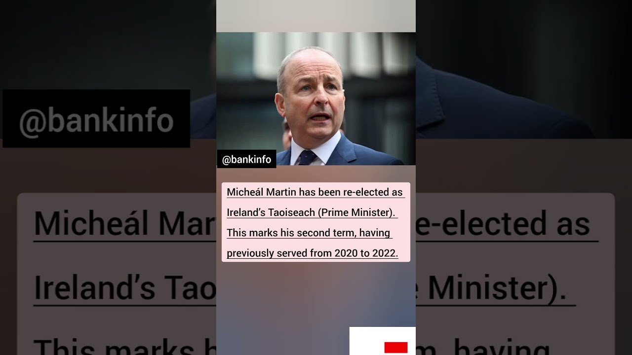 Ireland's new Prime Minister #currentaffairs #appointment #bankexams2025 #ireland #shorts #trending
