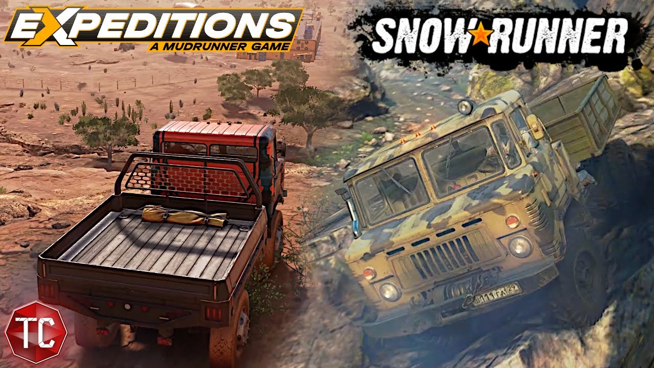 SnowRunner vs EXPEDITIONS GAMEPLAY COMPARISON! Sounds, Graphics, Physics & MORE!