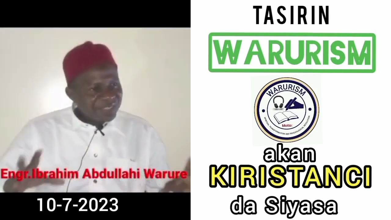 Tarihi da Siyasar Addinin KIRISTA (Tasirin WARURISM)