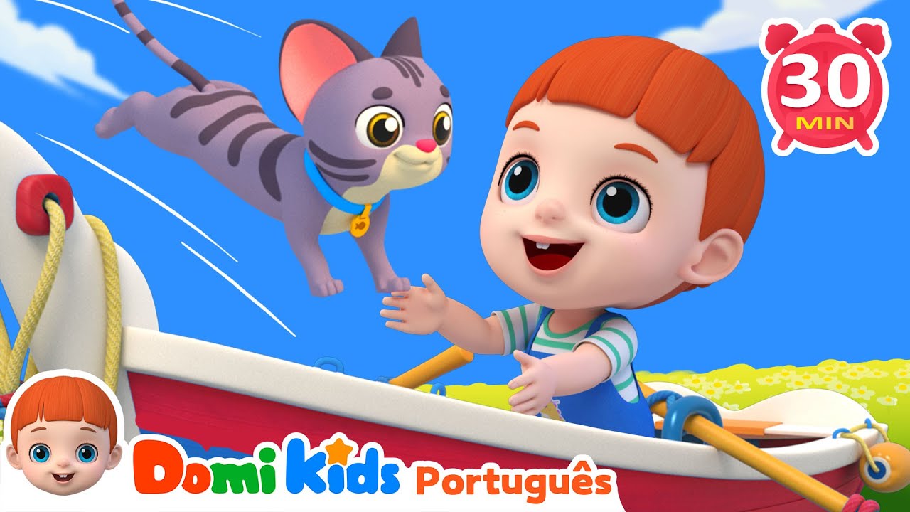 Rema Rema o Seu Barquinho | Canción Infantil para Contar y Cantar | Canções Educacionais | Domi Kids