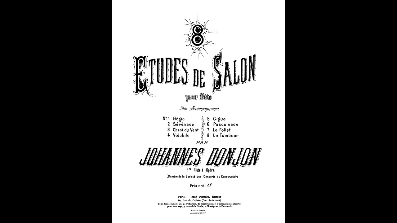 Flute Etude - Donjon S&eacute;r&eacute;nade