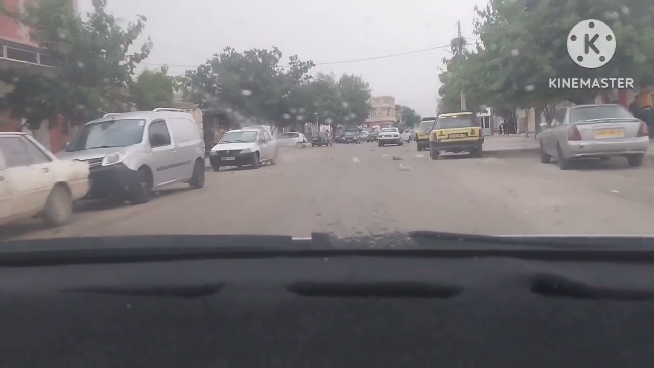 جولة لبلدية عين الزرقاء ولاية تبسة اثناء تساقط الامطار.