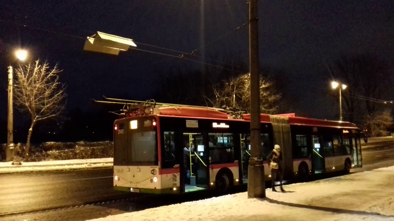 Podpinanie Trolejbusu do sieci - Ursus CS18T MPK Lublin 