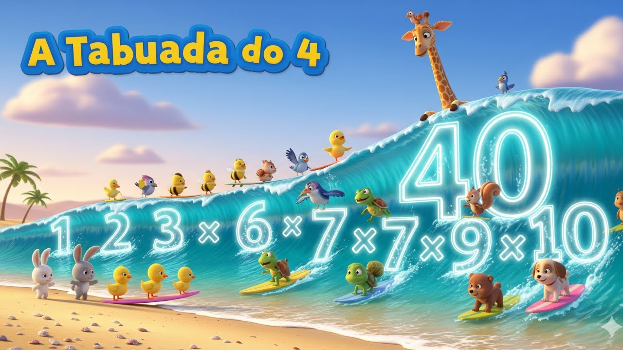 A TABUADA DO Quatro 4  ‐  Aprendendo Matemática