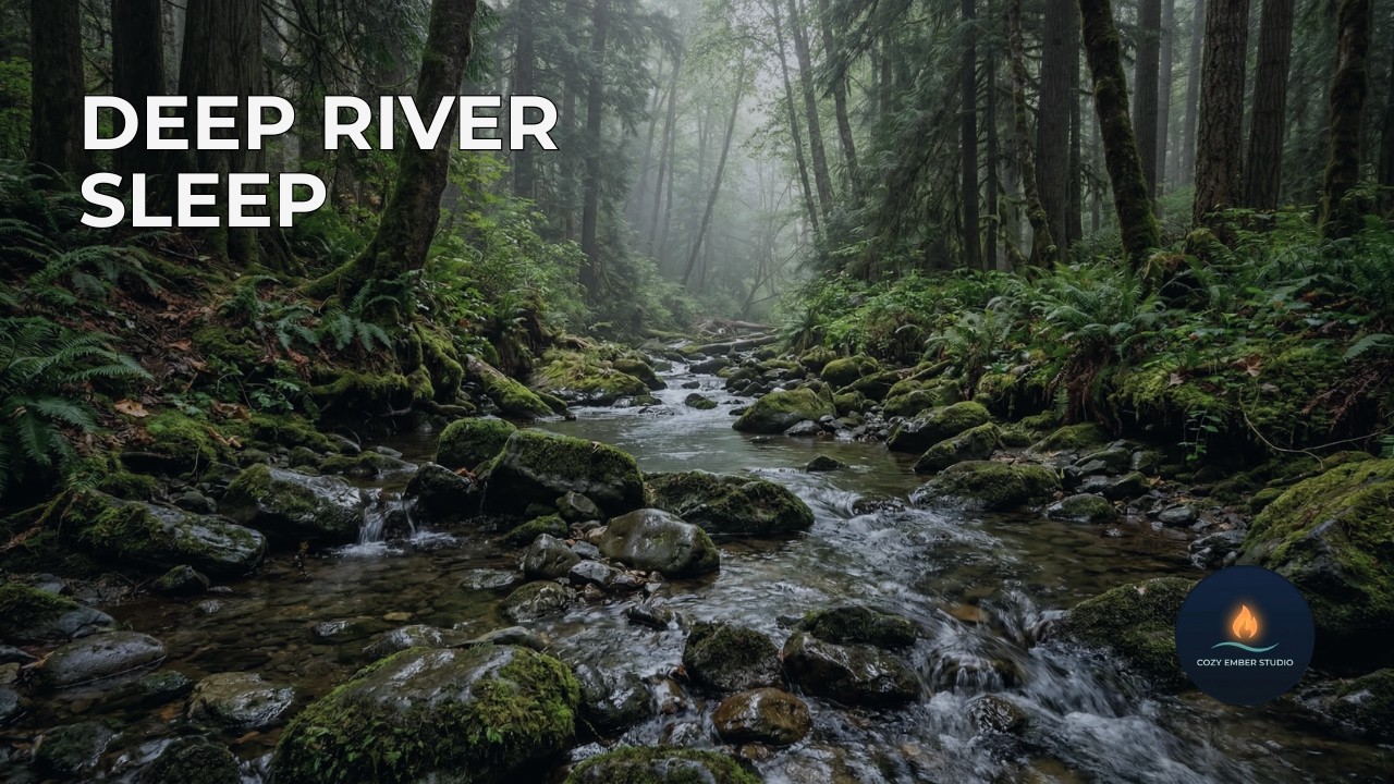 Deep Forest River Sounds for Sleep 🌙 8 Hours of Relaxing Creek Water & Nature Ambience