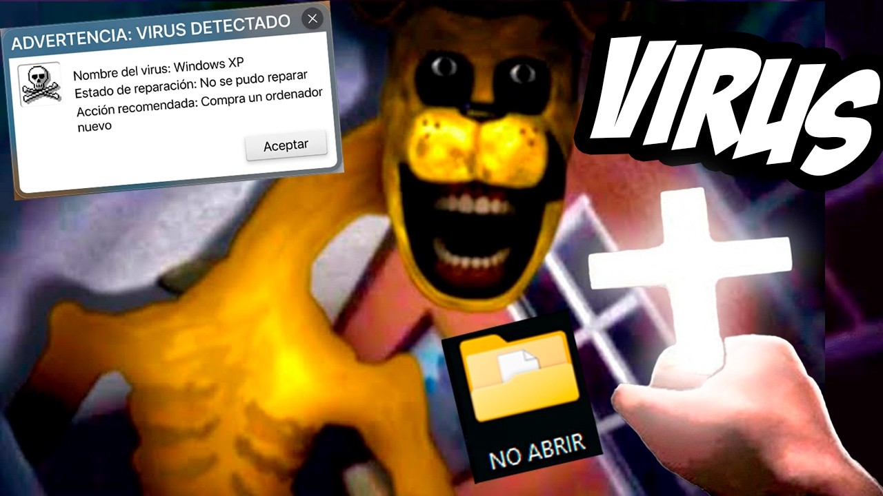 jugu&eacute; a TODOS los JUEGOS de FNAF con VIRUS... #2 🥀