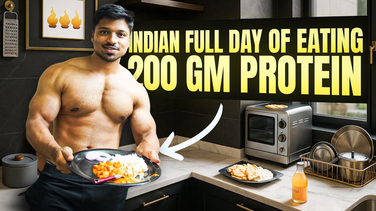 Indian Bodybuilding Diet Plan 🇮🇳 200 GM PROTEIN