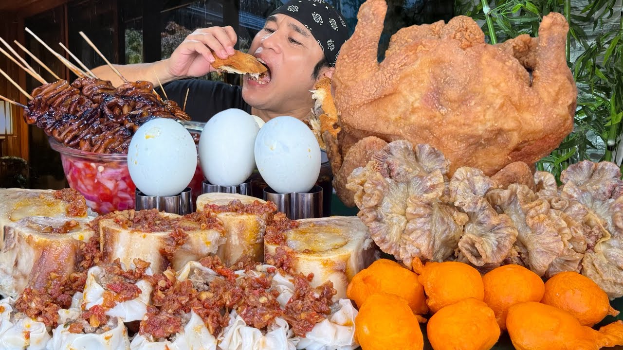 Spicy Bone Marrow, Siomai, Balut, Fried Chicken, Chicharon Bulaklak, Isaw ng Manok, Kwekkwek Mukbang
