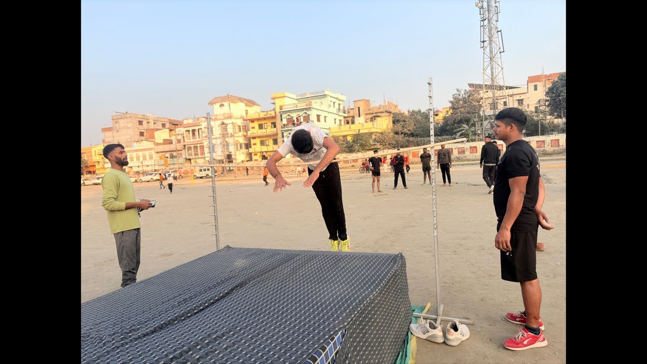Bihar police & Homegaurd high jump practice #trending #livevideo #highjump #viral