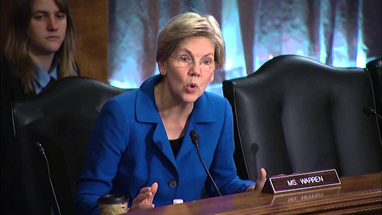 Senator Warren Questions NY Fed President William Dudley