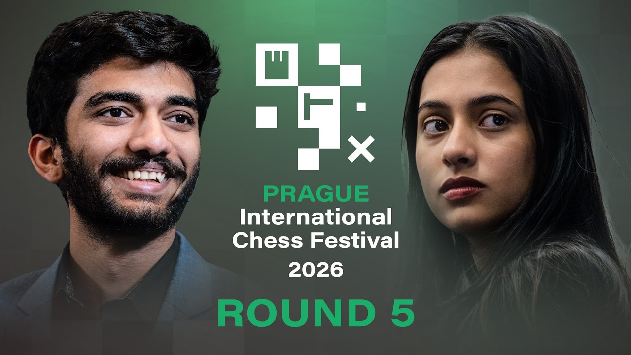 Gukesh, Divya, Aravindh in Action | Prague International Chess Festival Round 5