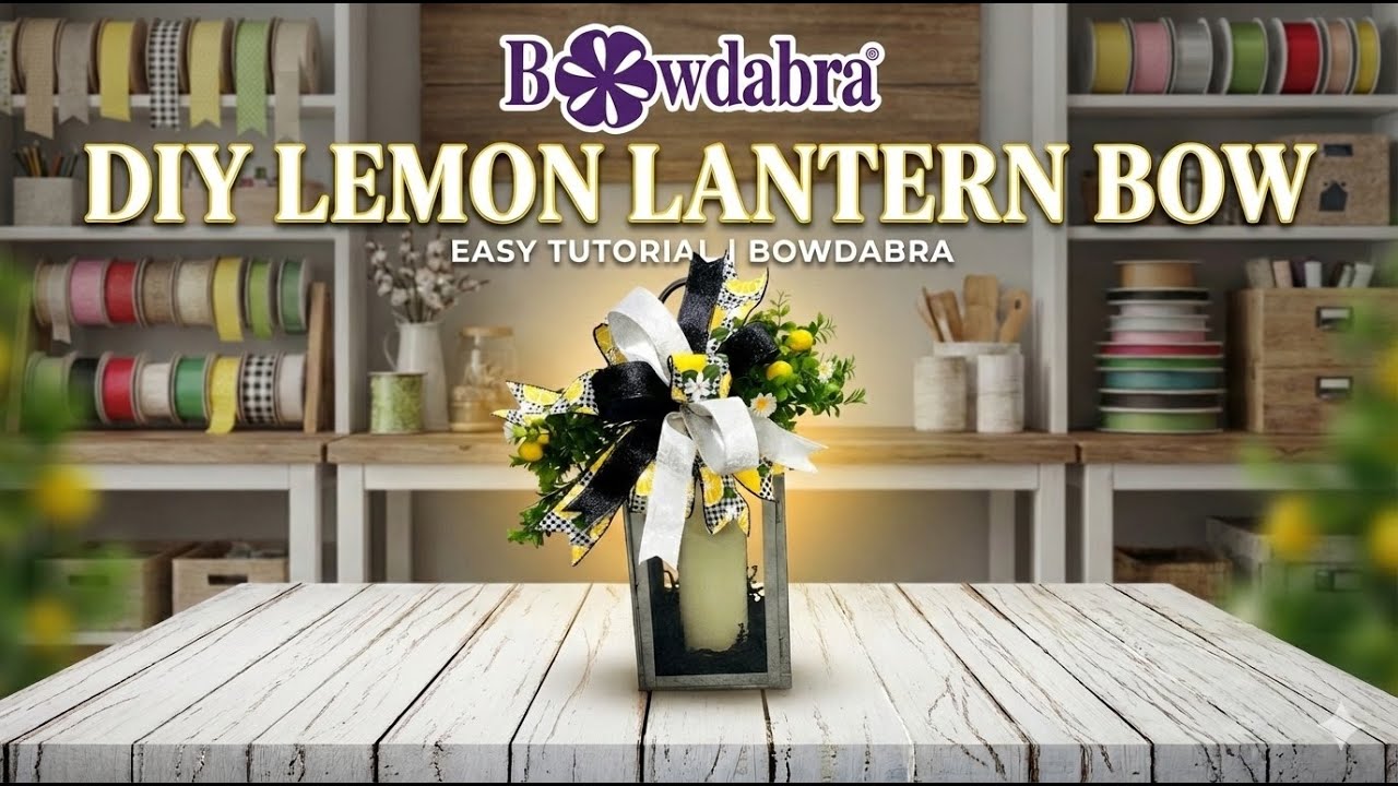 Самый милый декоративный фонарь в виде лимона (очень просто!) | Bowdabra®
