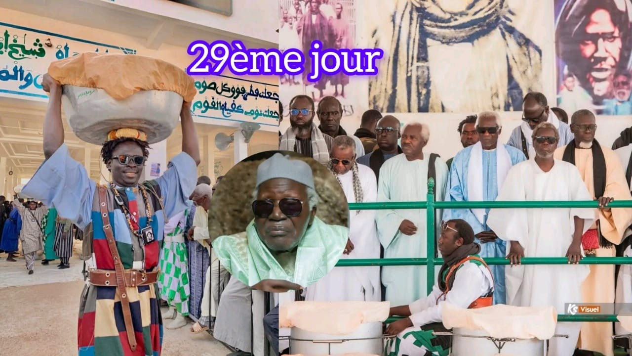 Jeudi 29ème jour ndogou Khalif General Des Baye Fall Touba DIANATOU MAHWA