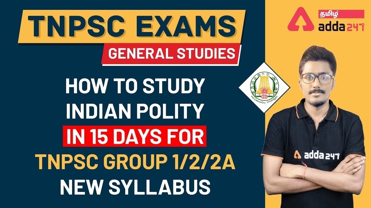 Indian Polity | How To Study Indian Polity In 15 Days For TNPSC Group 1/2/2a New Syllabus