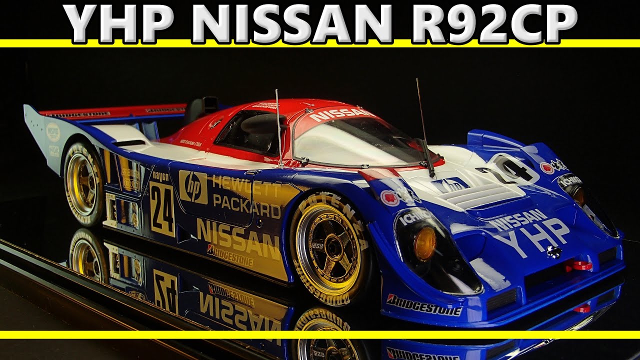 YHP NISSAN R92CP / HASEGAWA 1/24 Prototype / Scale Model / Le Mans / 1992 JSPC 5 FUJI 1000km