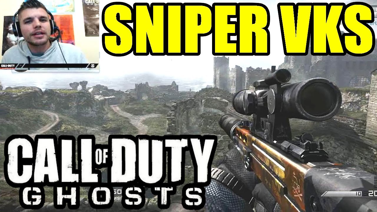 COD GHOSTS : Sniper VKS Gameplay | SkyRRoZ