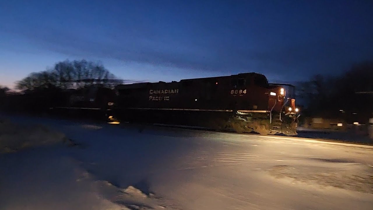 Train 445 Pulling 217 Cars Raced By Kimball, MN