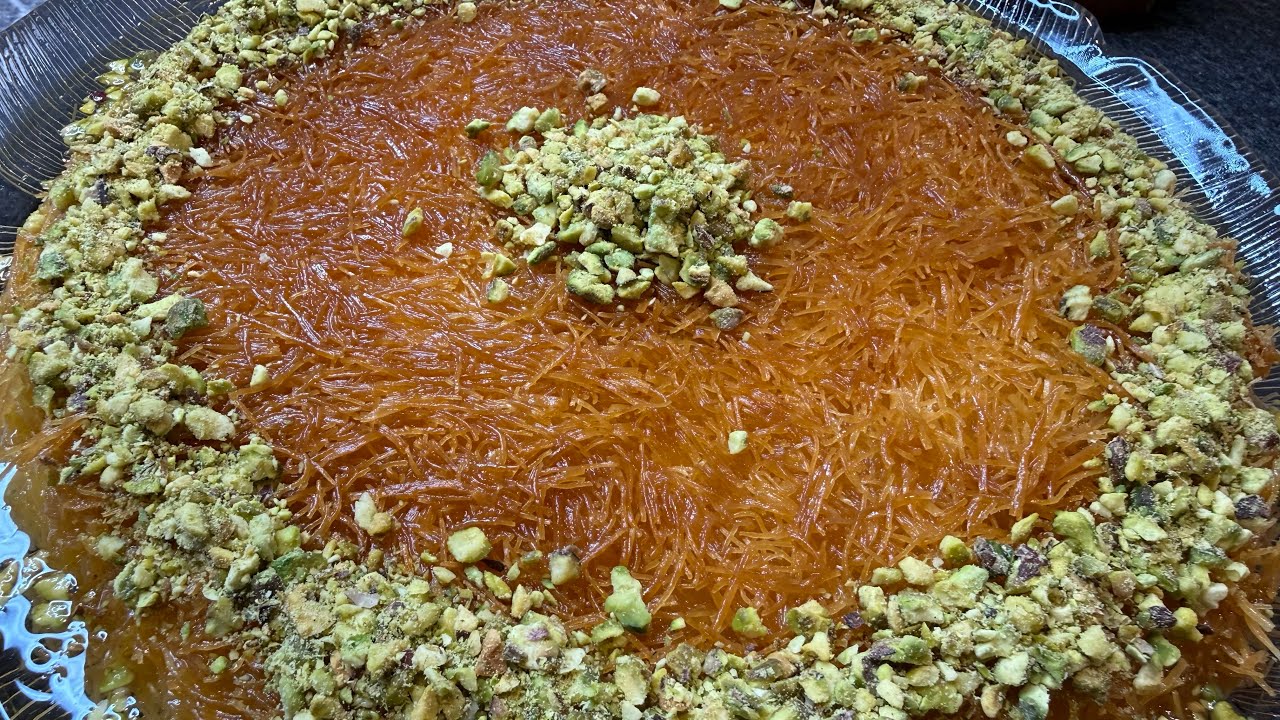 كنافة بجبن الريكوتا والموزريلا ،، من الذ الوصفات الحلوة 🍽️ Kunafa with ricotta and mozzarella cheese