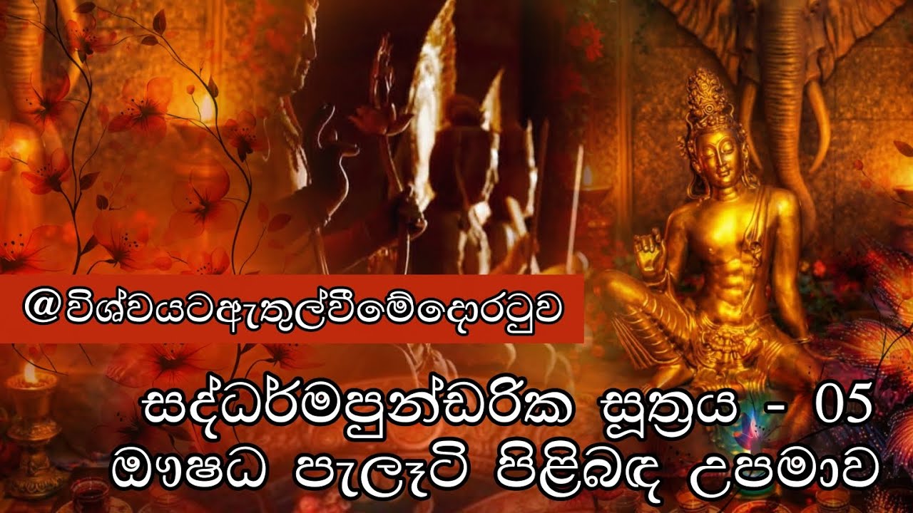 සද්ධර්මපුන්ඩරික සූත්‍රය 05 - ඖෂධ පැලෑටි පිළිබඳ උපමාව #mahayana #dharma #mahayanabuddhism