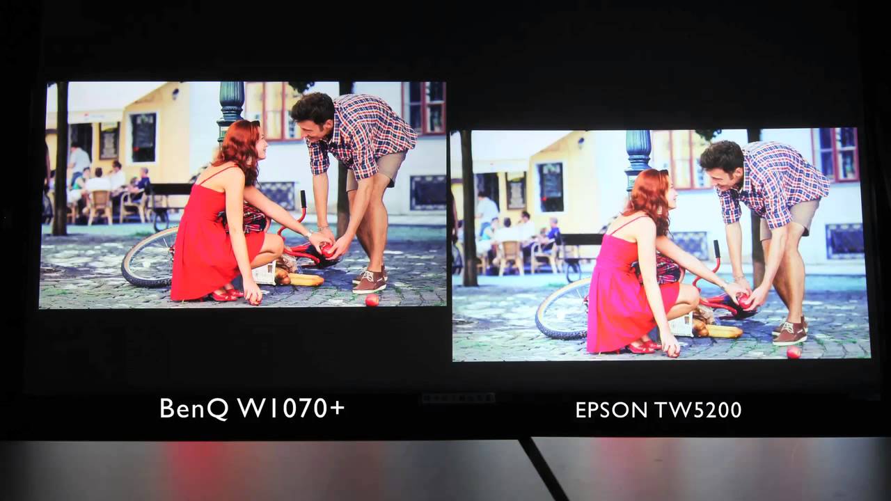 BenQ W1070+ Home Projector Shootout Video