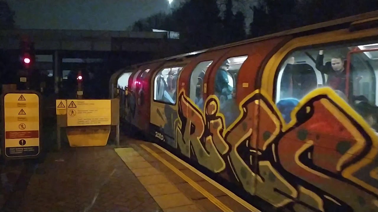 Graffiti on Central Line Trains During Rush Hour