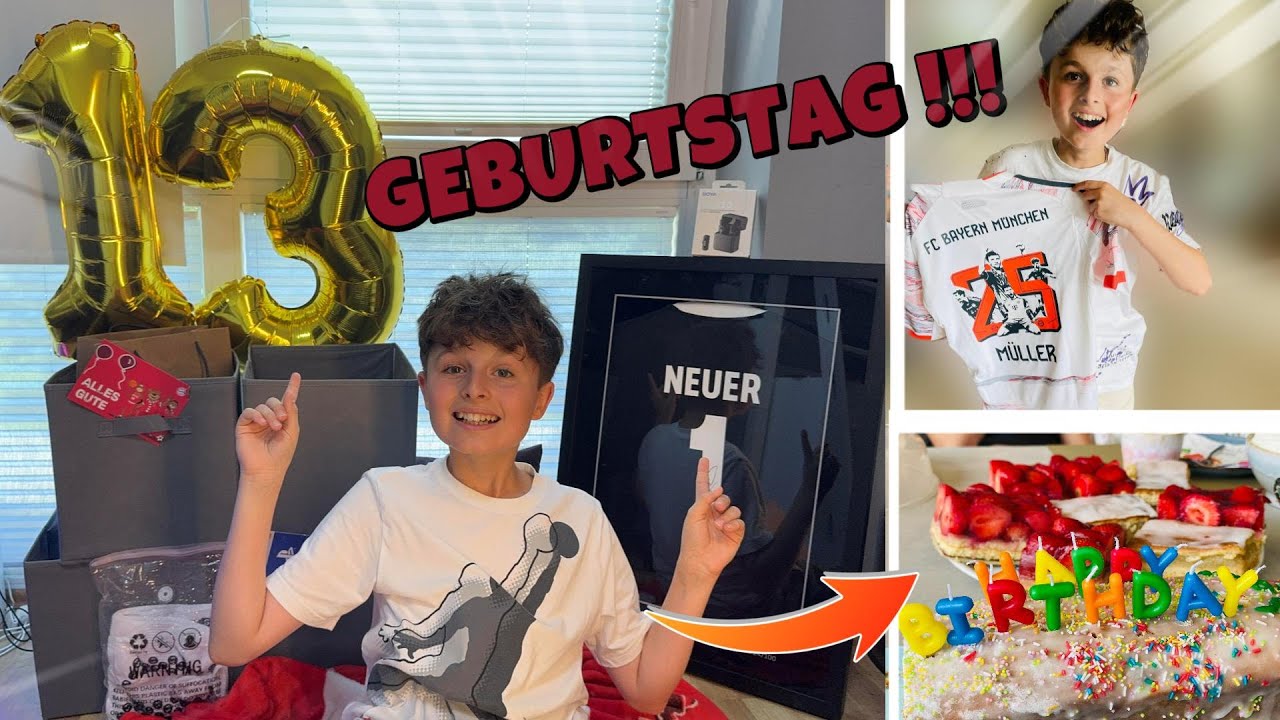 ENDLICH GEBURTSTAG! 🤩😍🙏| Ich bin 13 !! 😁 #unterhaltung #geburtstagsvideo #unboxing #einfach_tomatom