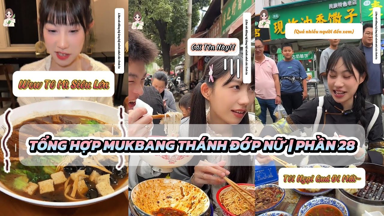Tổng hợp - Thánh Đớp Nữ Thử Thách Mukbang Tất Cả Các Món Ngon | Phần 28