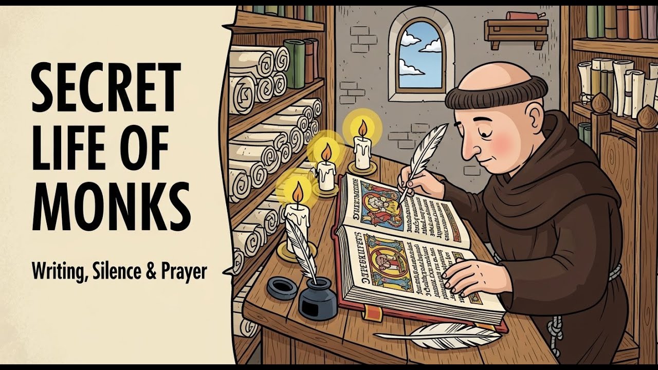 From Dawn to Dusk: The Peaceful Routine of Ancient Monks