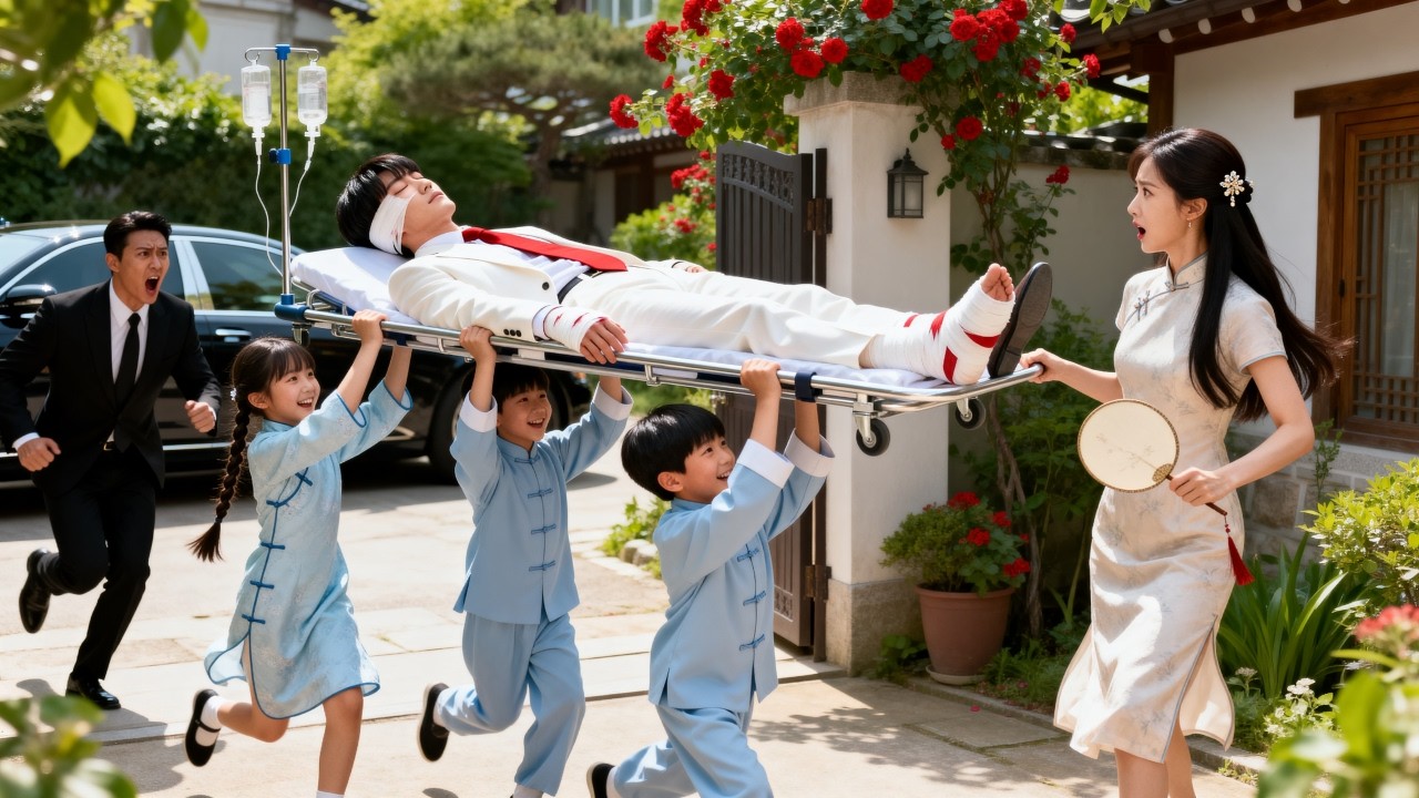 ✨Anak-anak membawa pulang pria terluka… tanpa tahu dia adalah ayah mereka, seorang CEO!