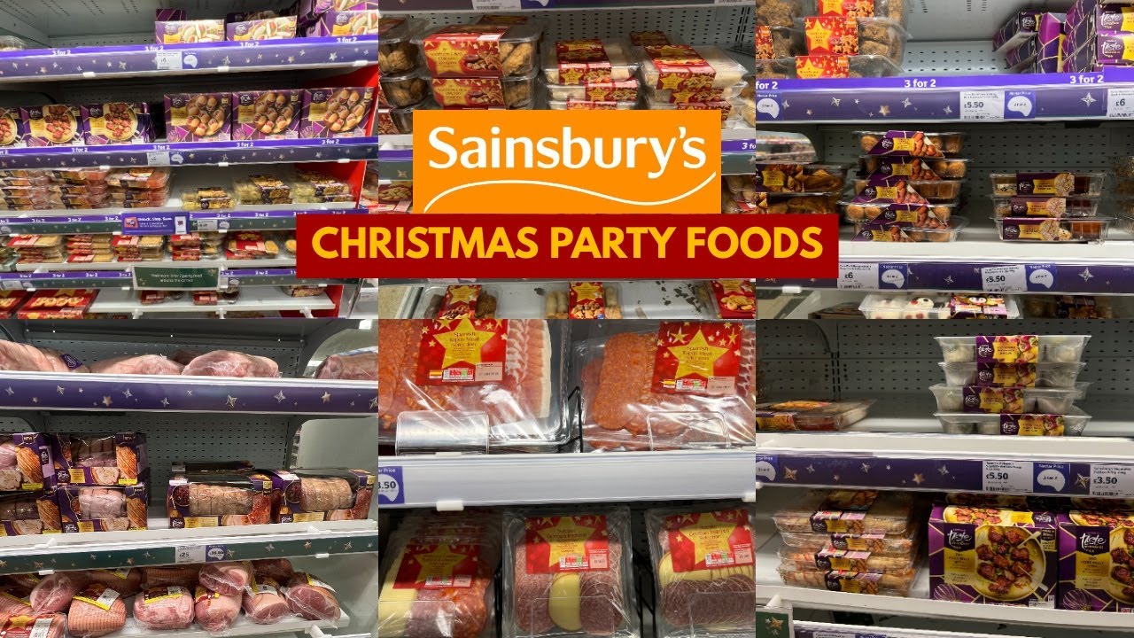 SAINSBURYS CHRISTMAS PARTY FOODS WITH PRICE 2025 | SAINSBURY'S HAUL | TRAVELANDSHOP WITH ME