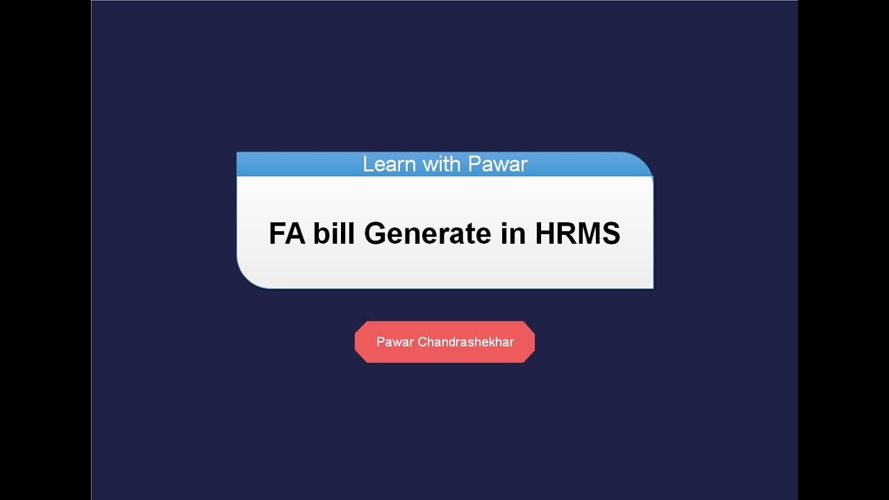 How to FA bill Generate in HRMS and Send To K2|FA ಬಿಲ್ಲು ತಯ್ಯಾರಿಕೆ| K-II ಗೆ ಸೆಂಡ್‌ ಮಾಡುವ ವಿಧಾನ