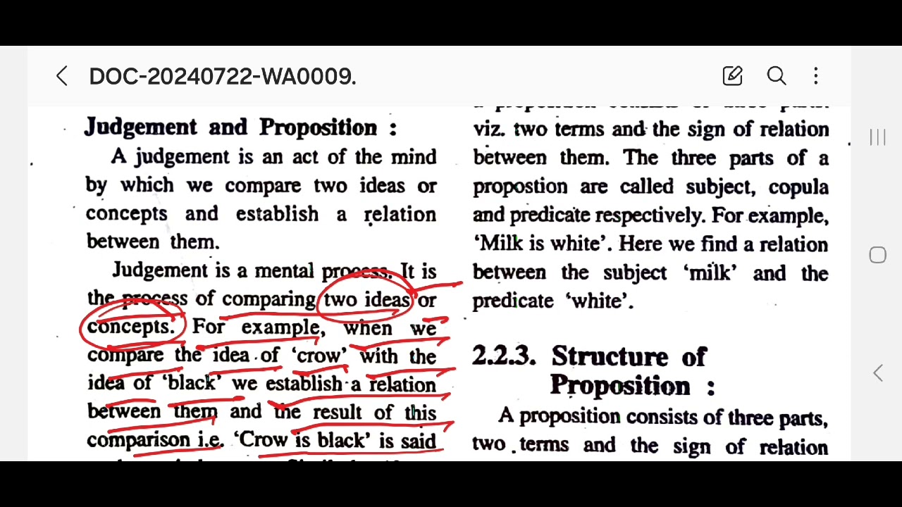 Class 11 Logic and Philosophy, Proposition - Part 1