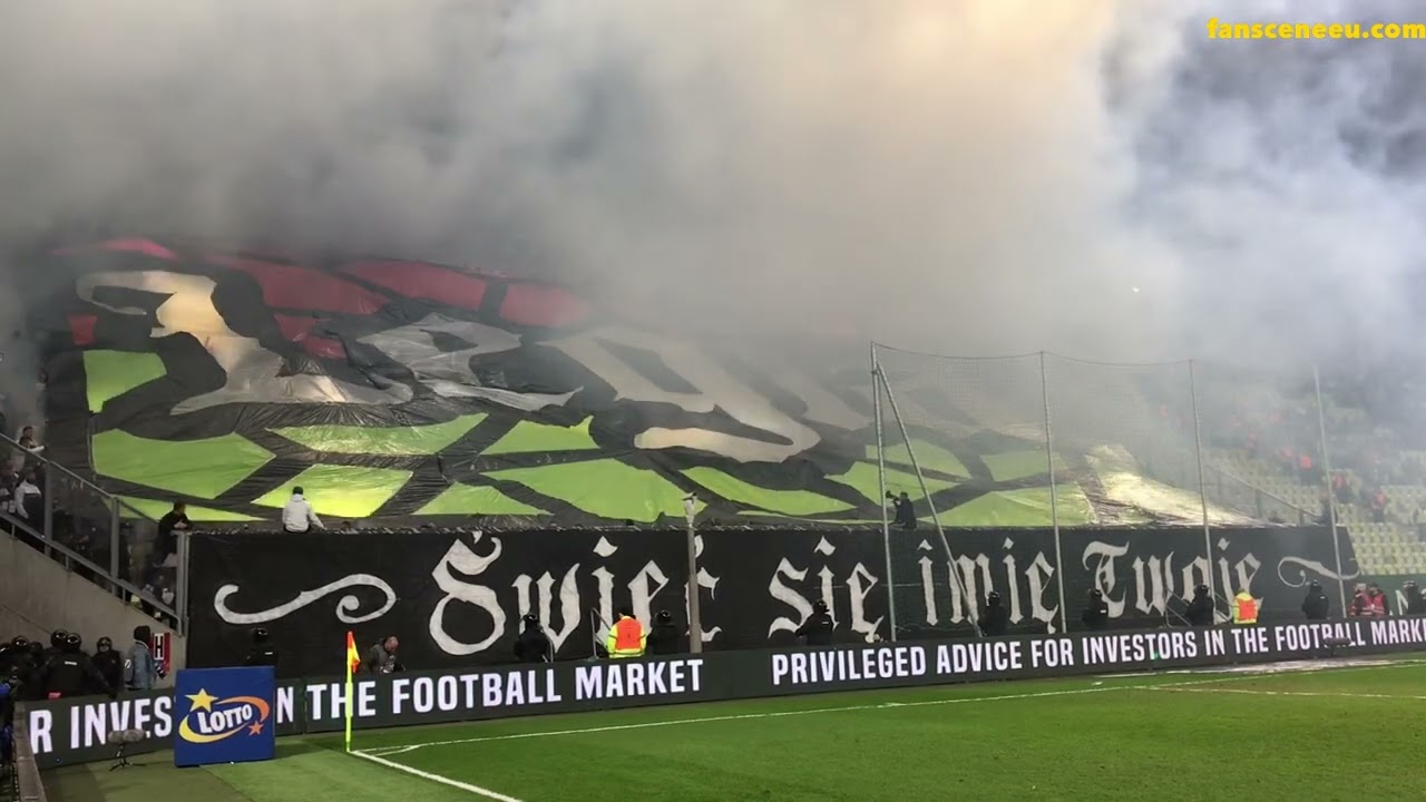 Lechia Gdańsk - LEGIA WARSZAWA (18.10.2024) doping i oprawa