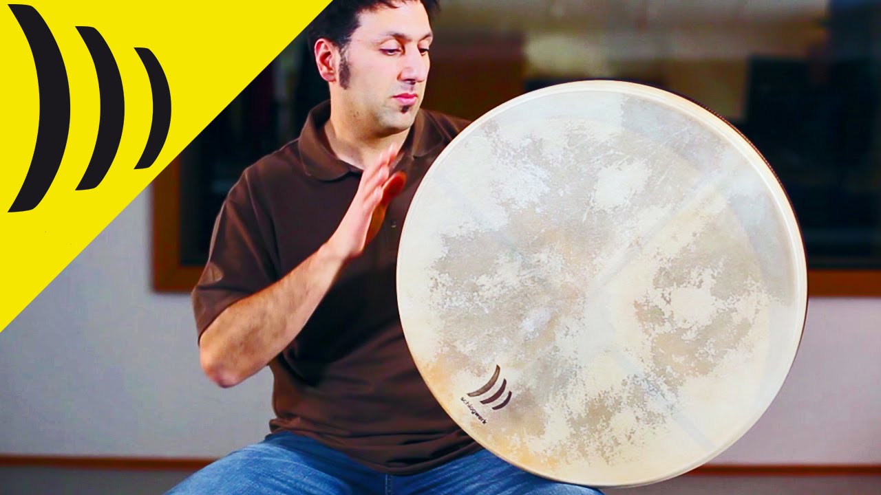 Frame Drum Natural 24'' / Rahmentrommel 24'' mit Haltekreuz / Schlagwerk RTS61 // Murat Coşkun