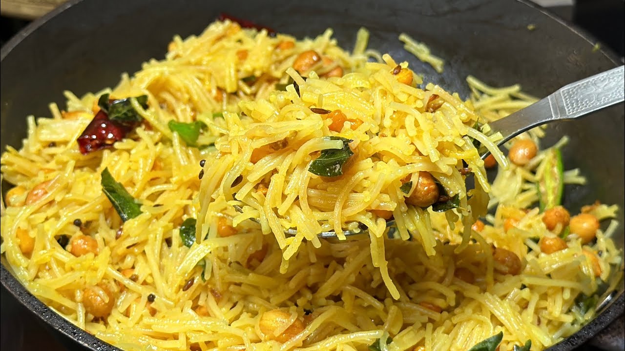 Lemon Sevai | Quick Lemon Sevai Breakfast Recipe