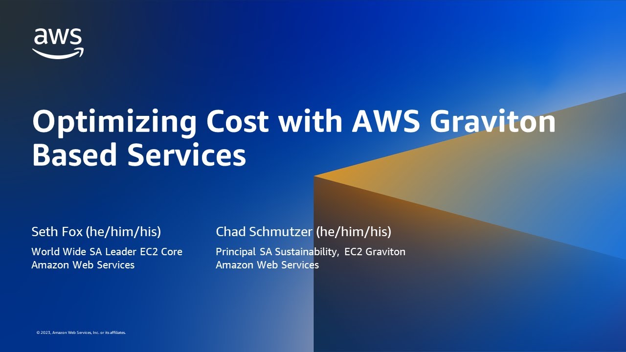 Optimizing Cost with AWS Graviton Based Services- AWS Virtual Workshop