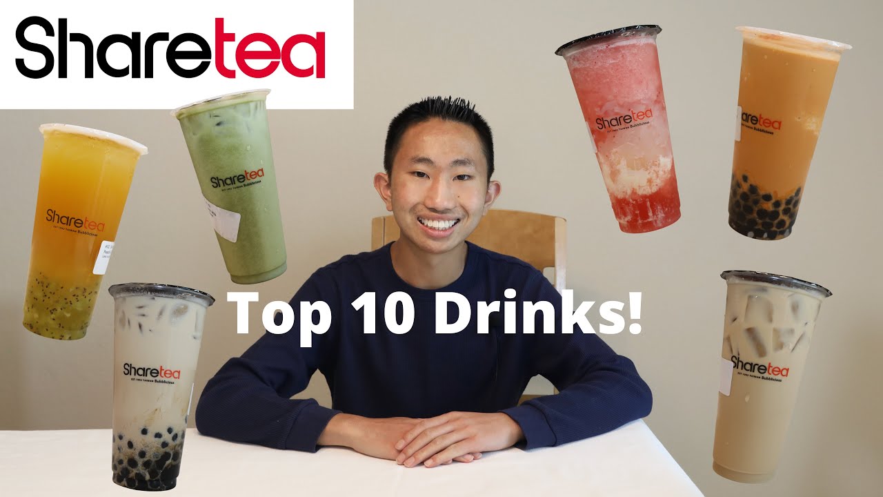 Trying The Top 10 Drinks From Sharetea!!!