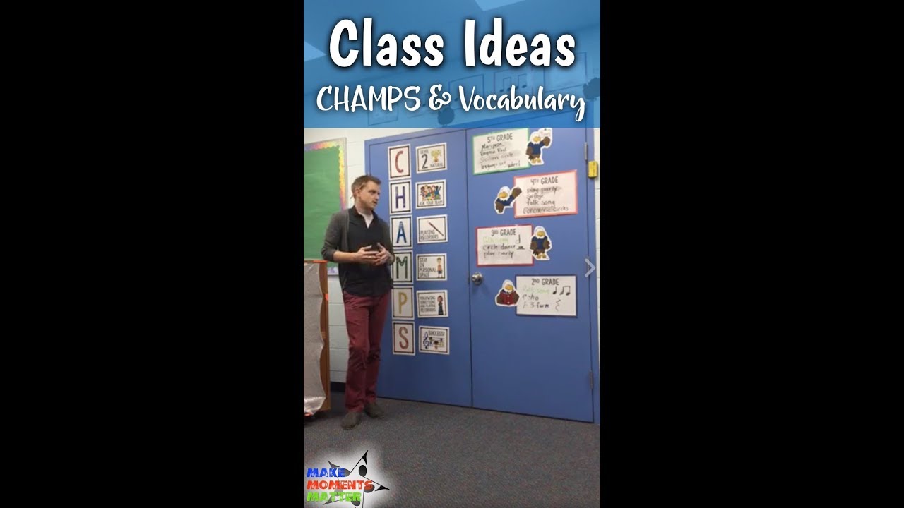 CHAMPS in the Elementary Music Classroom for Behavior Management