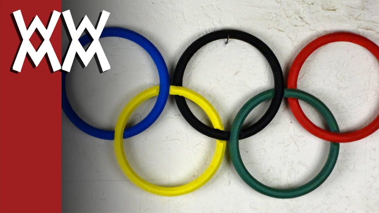Making wood Olympic rings